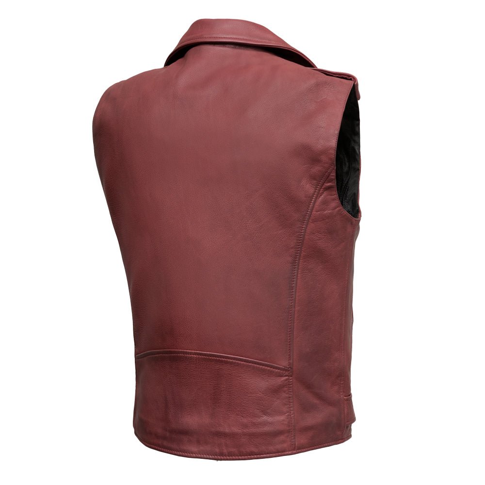 Roller - Men's Motorcycle Leather Vest Men's Leather Vest Vests