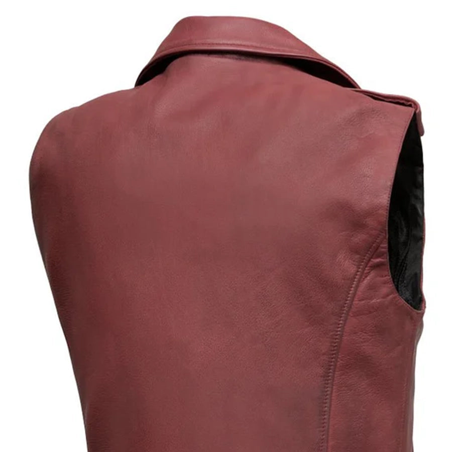 Roller - Men's Motorcycle Leather Vest Men's Leather Vest Vests