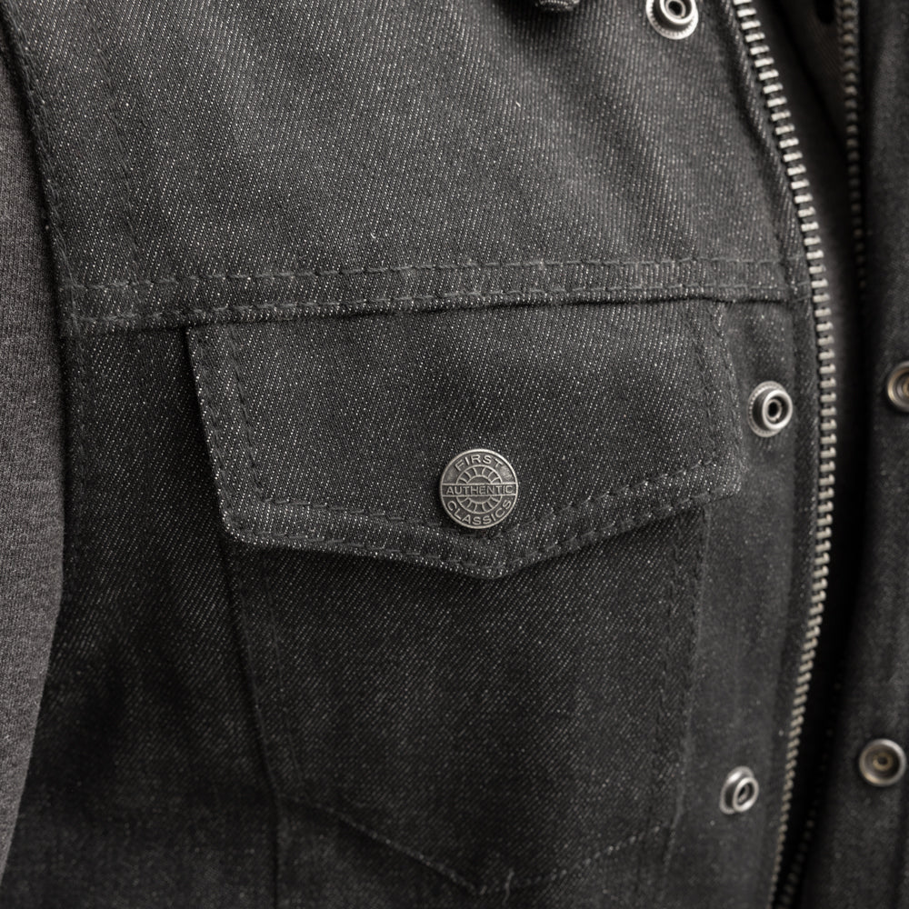 Rook - Men's Motorcycle Denim Vest Men's Denim Vest Vests