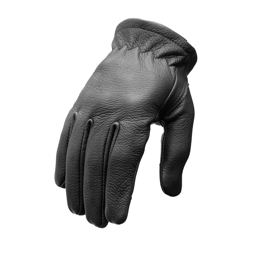 Roper Men's Deer Skin Gloves Men's Deer Skin Gloves First Manufacturing Company Black S