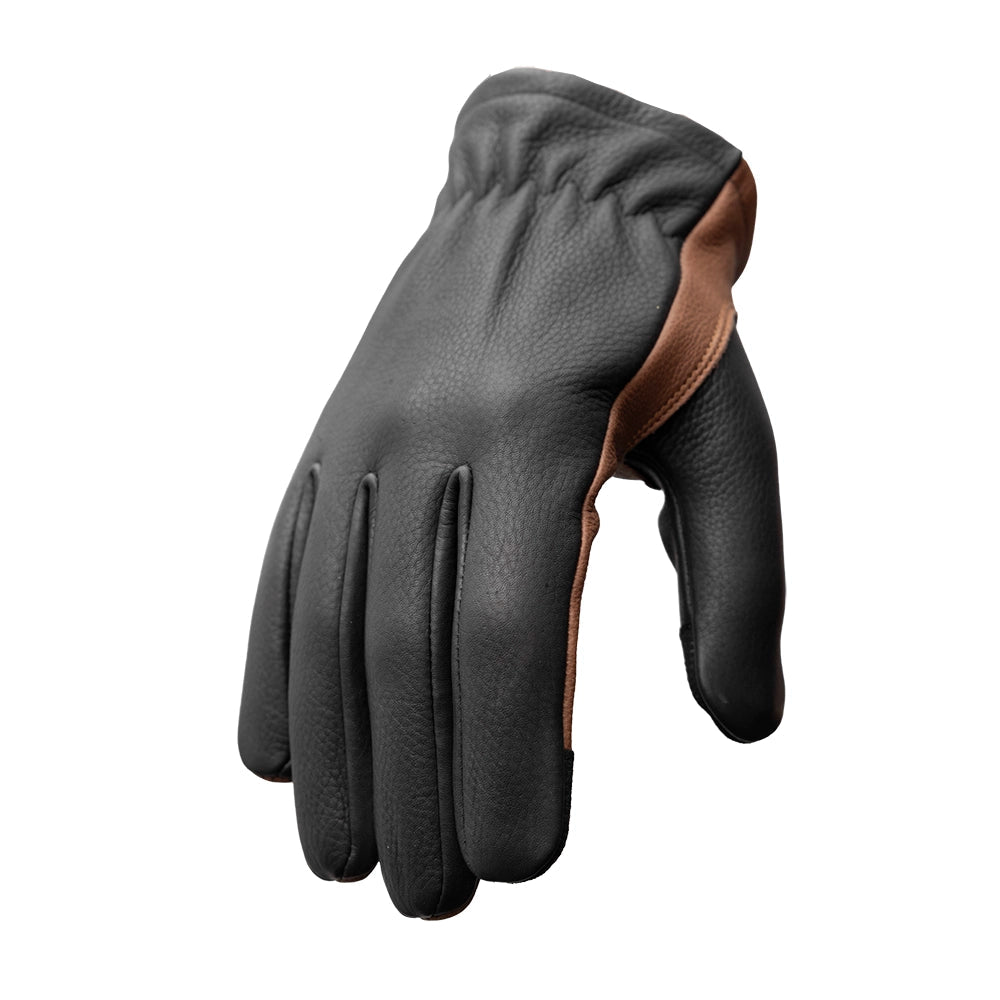 Roper Men's Motorcycle Leather Gloves Men's Gloves Accessories Black Brown XS