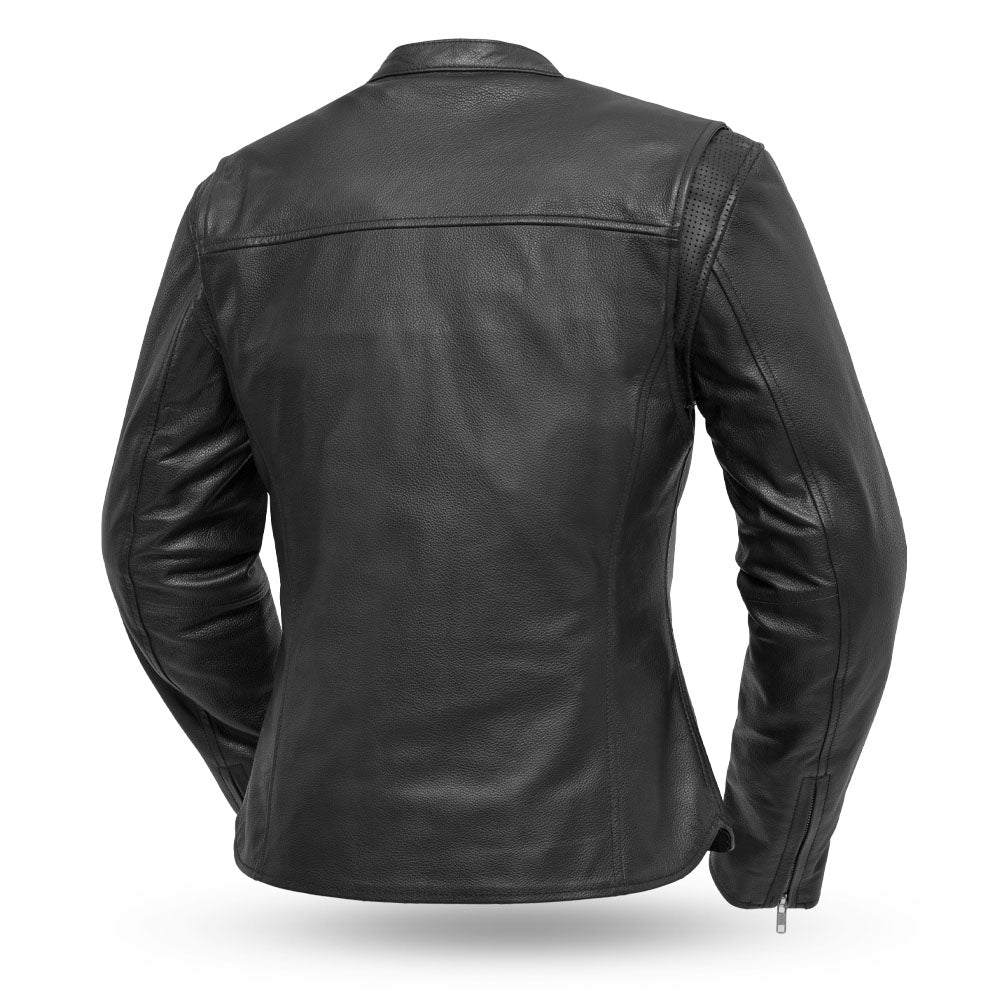 Roxy - Women's Leather Motorcycle Jacket Women's Leather Jacket Jackets