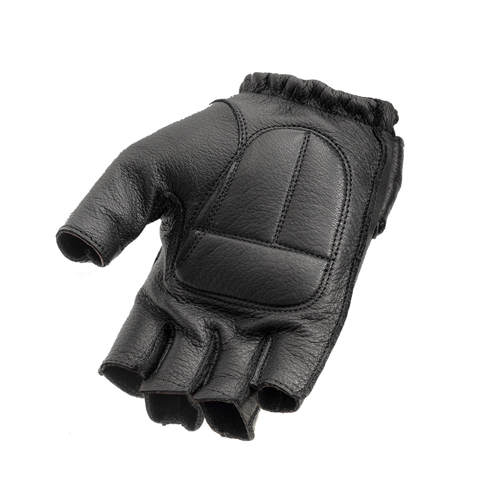 Scout Deer Skin Fingerless Gloves Men's Deer Skin Gloves First Manufacturing Company Black XS