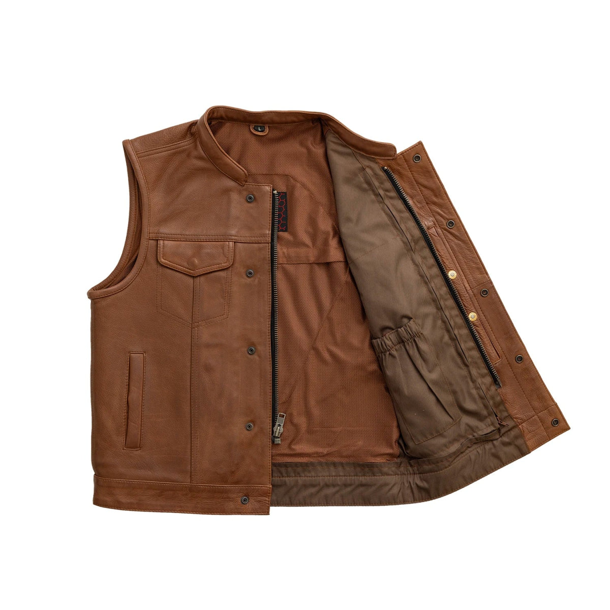 Sharp Shooter Men's Motorcycle Leather Vest Men's Leather Vest Vests