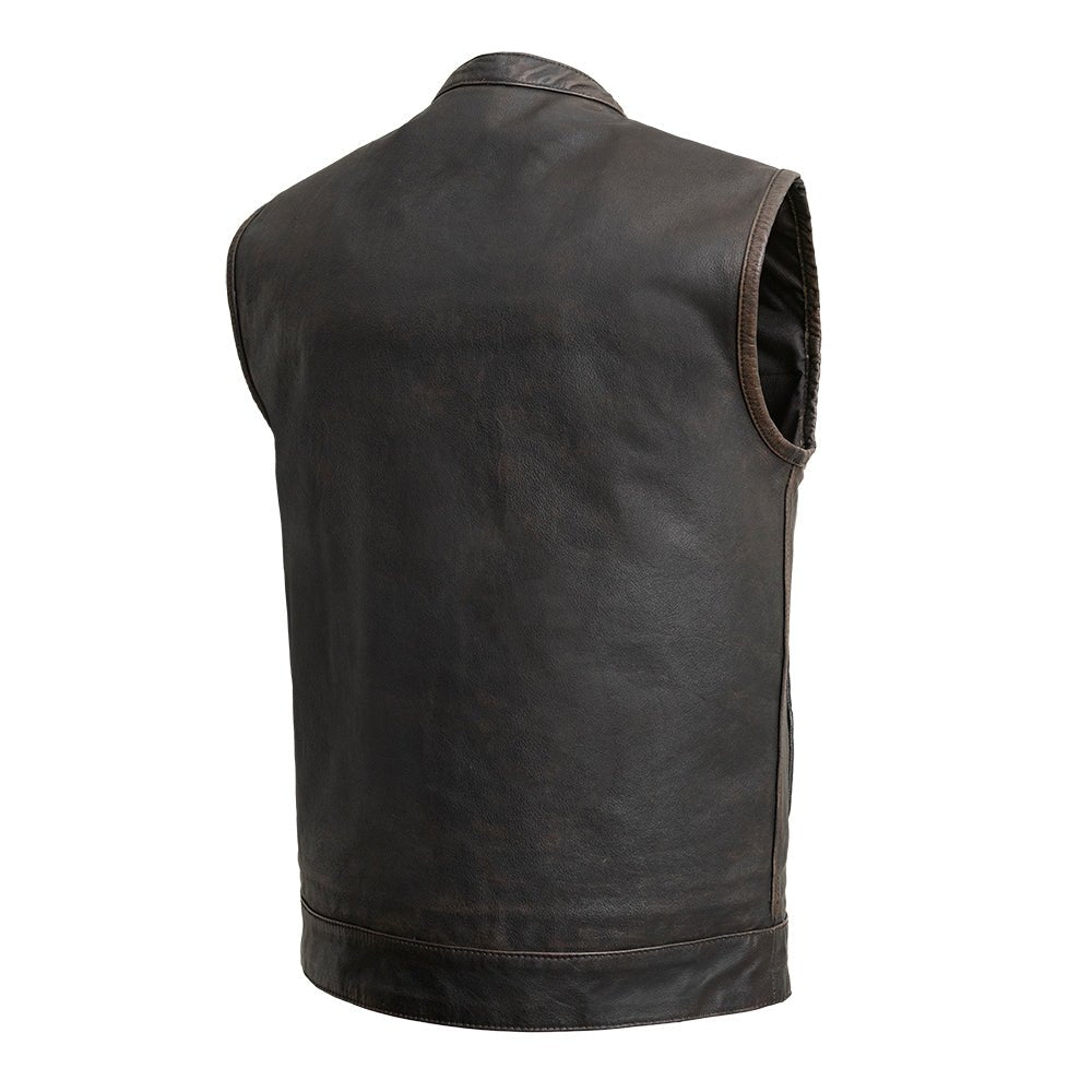 Sharp Shooter Men's Motorcycle Leather Vest Men's Leather Vest Vests