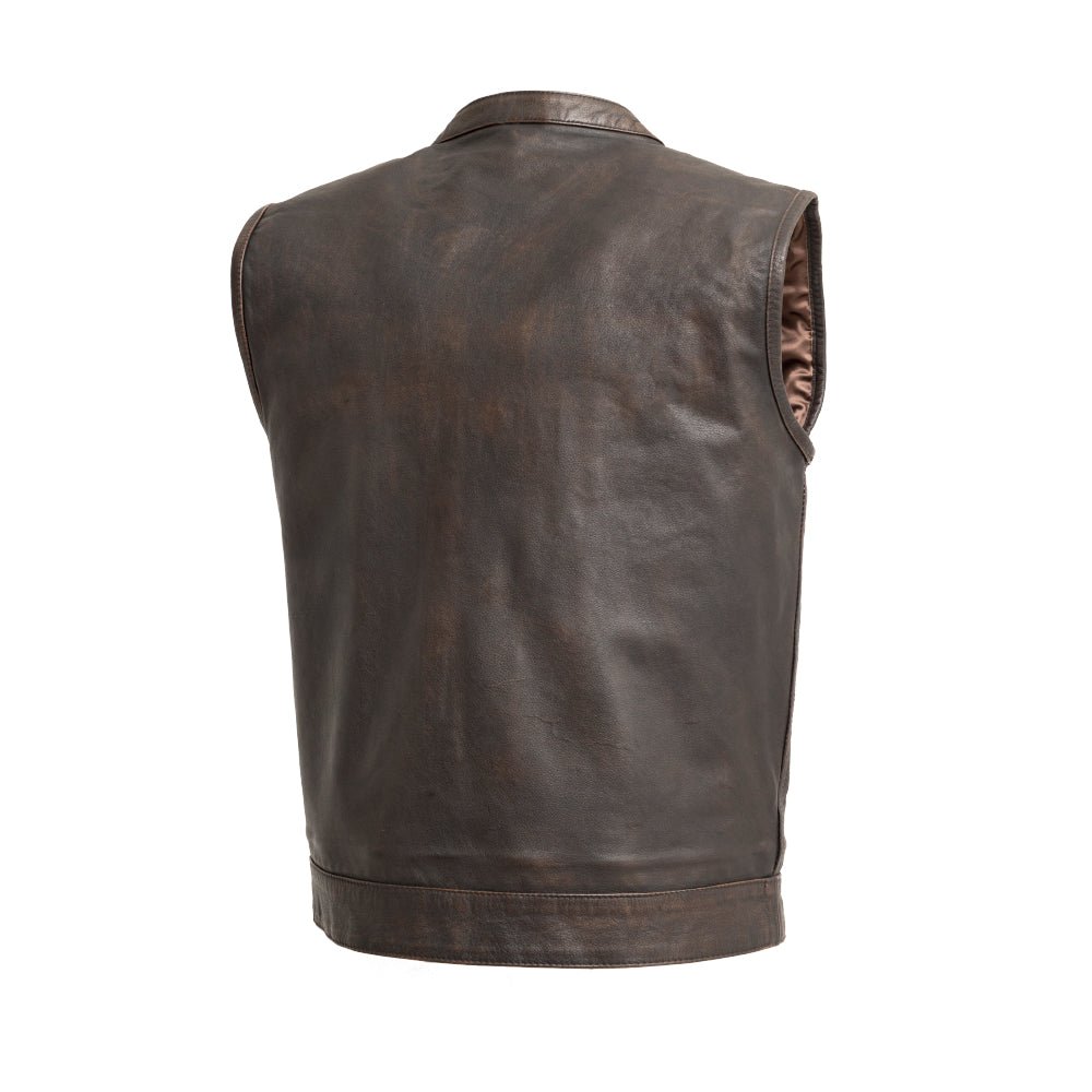 Sharp Shooter Men's Motorcycle Leather Vest Men's Leather Vest Vests