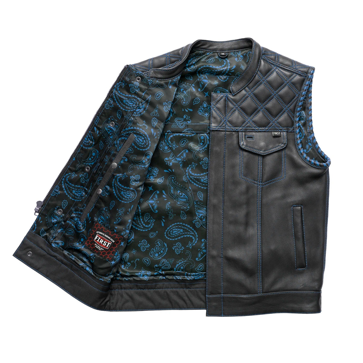 Sinister - Men's Motorcycle Leather Vest Men's Leather Vest Vests