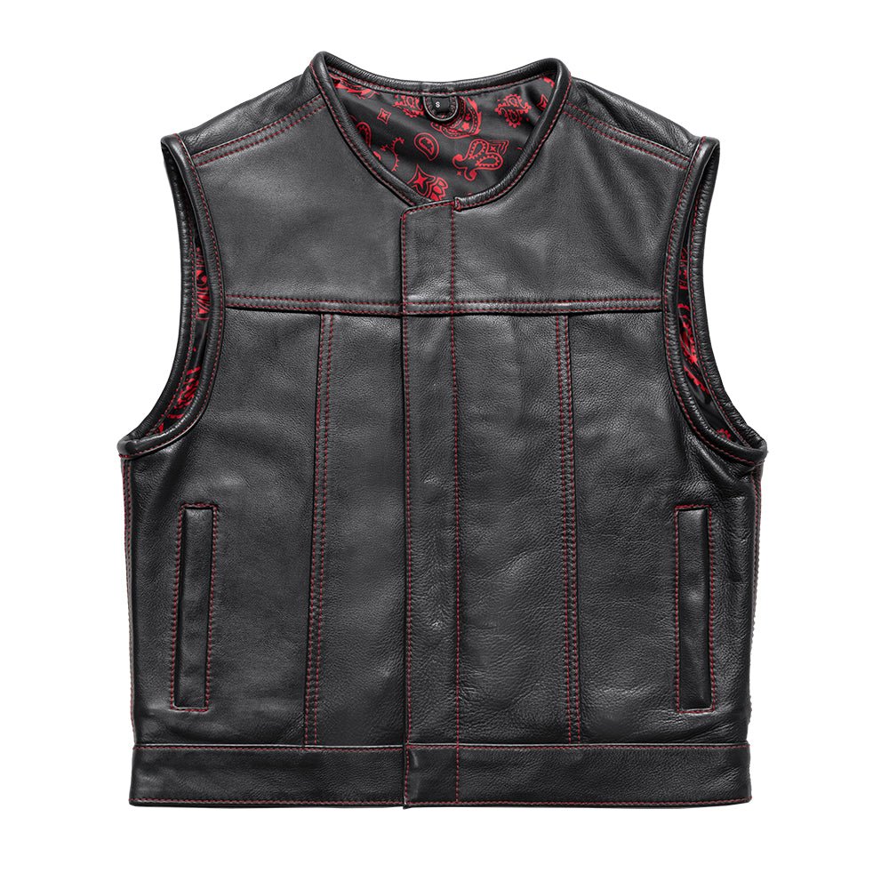 FMC good First Manuf. Co Leather Vest XL With Damned Jokers Patch