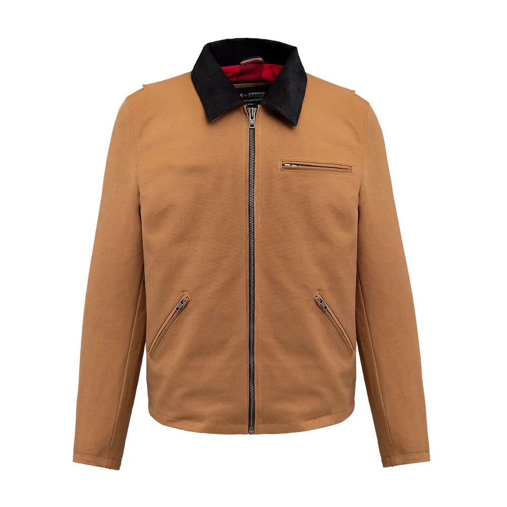 Sons of Speed - Lined Mechanic Jacket Men's Canvas Jacket Jackets Duck Brown S