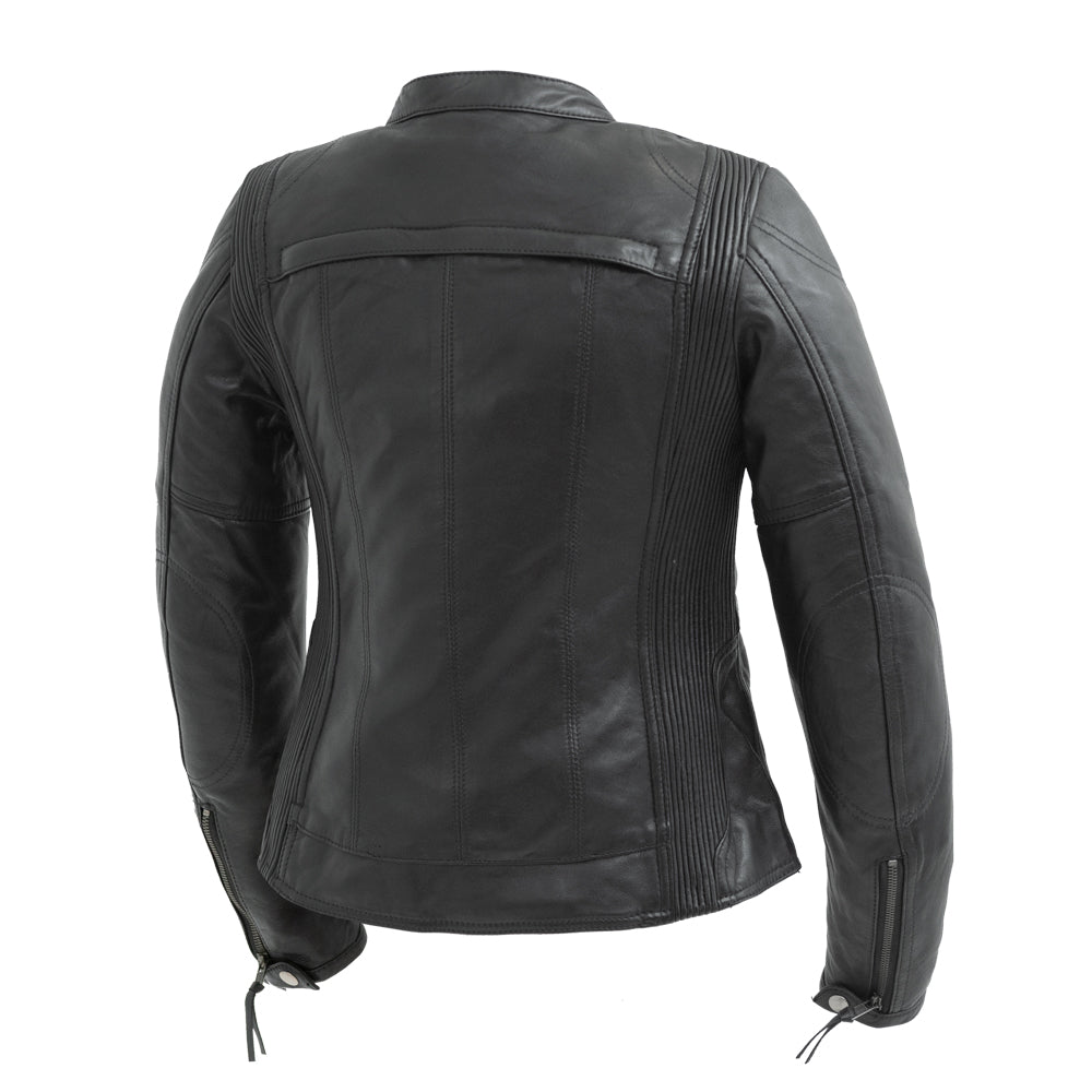 Supastar - Womens Motorcycle Leather Jacket Women's Leather Jacket Jackets