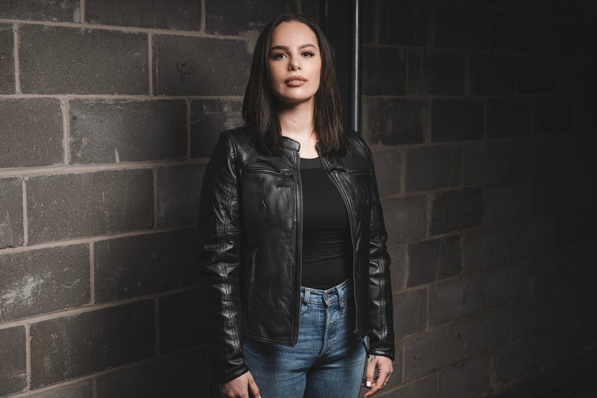 Supastar - Womens Motorcycle Leather Jacket Women's Leather Jacket Jackets