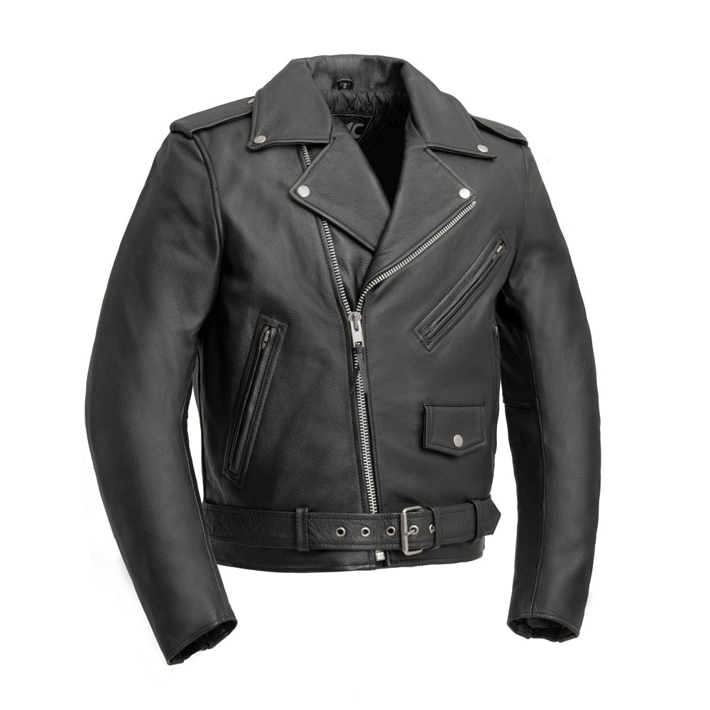 Superstar Men's Motorcycle Leather Jacket Men's Leather Jacket Jackets Black XXS
