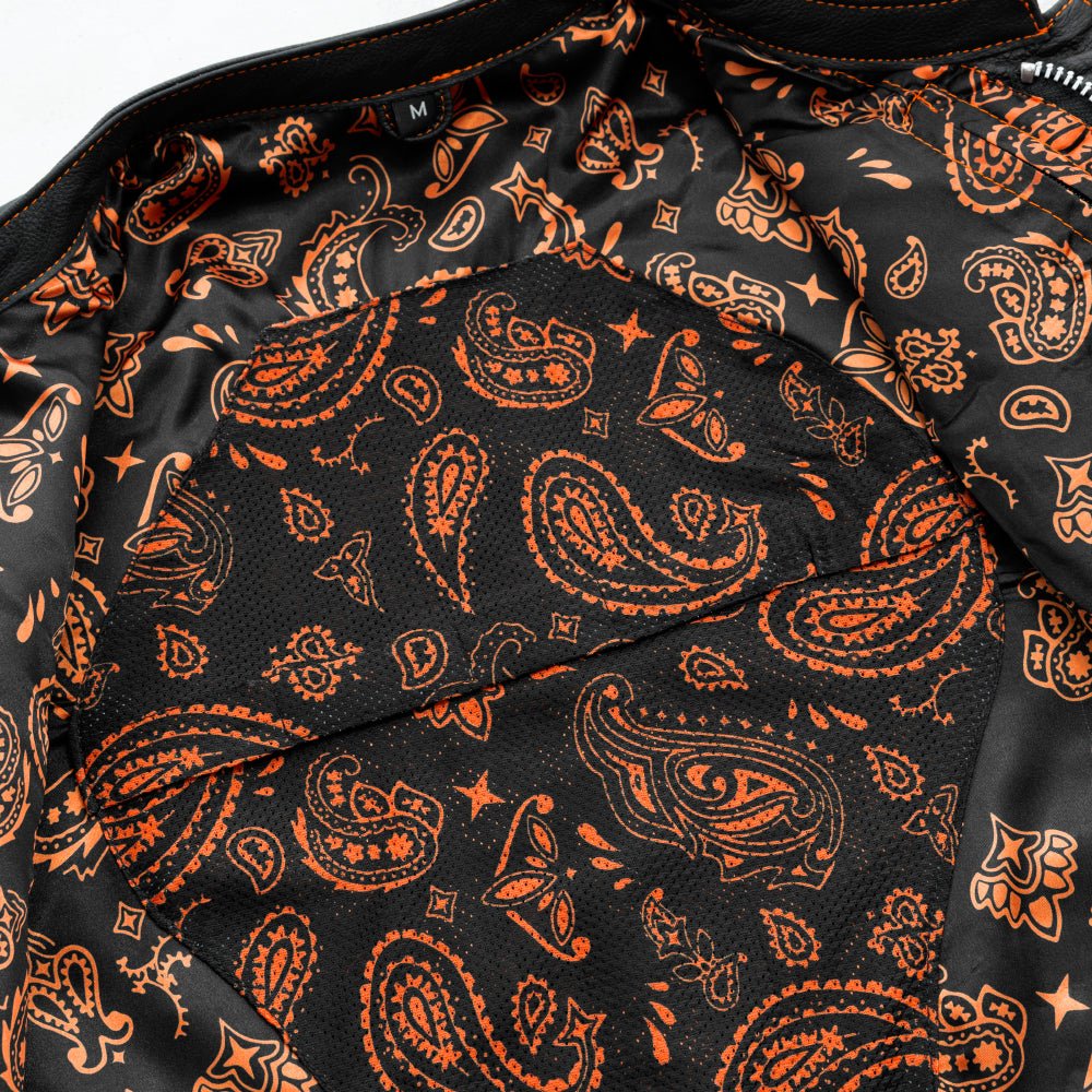 The Cut Men's Motorcycle Leather Vest, Multiple Color Options Men's Leather Vest Vests