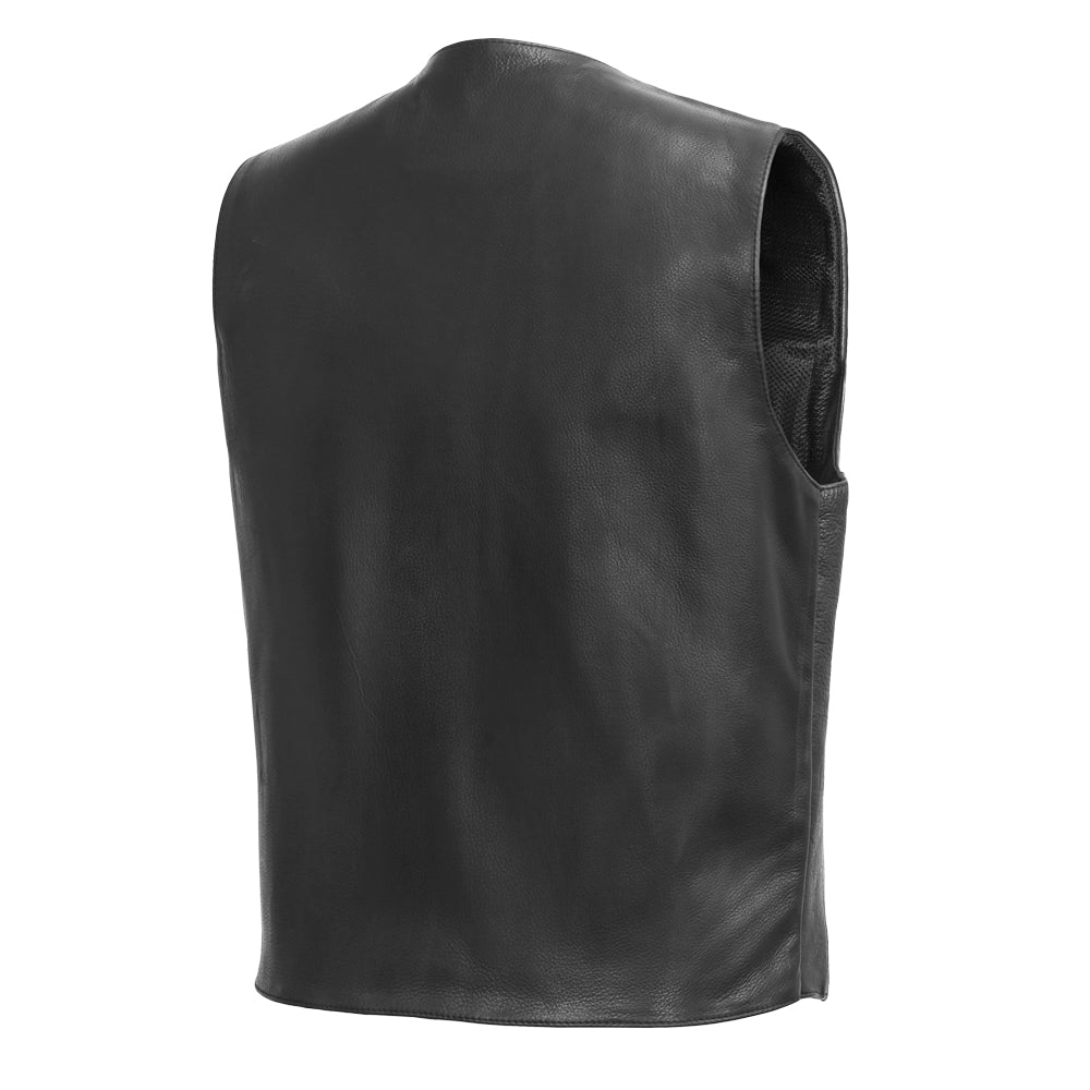 Tombstone Men's Motorcycle Western Style Leather Vest Men's Western Vest Vests