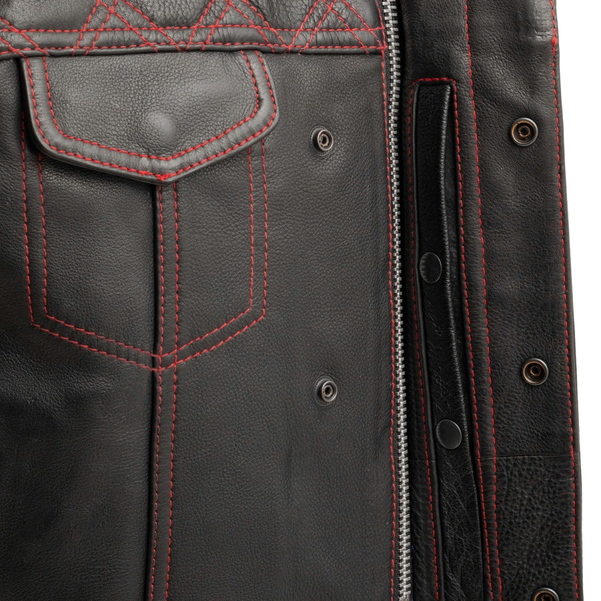 Upside Men's Club Style Leather Vest Men's Leather Vest Vests