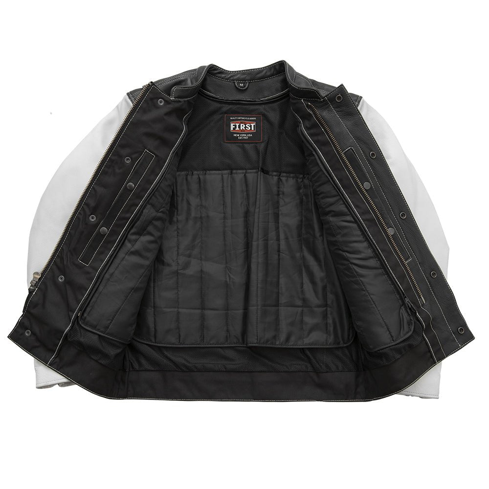 Vincent Men's Cafe Style Leather Jacket Men's Leather Jacket Jackets