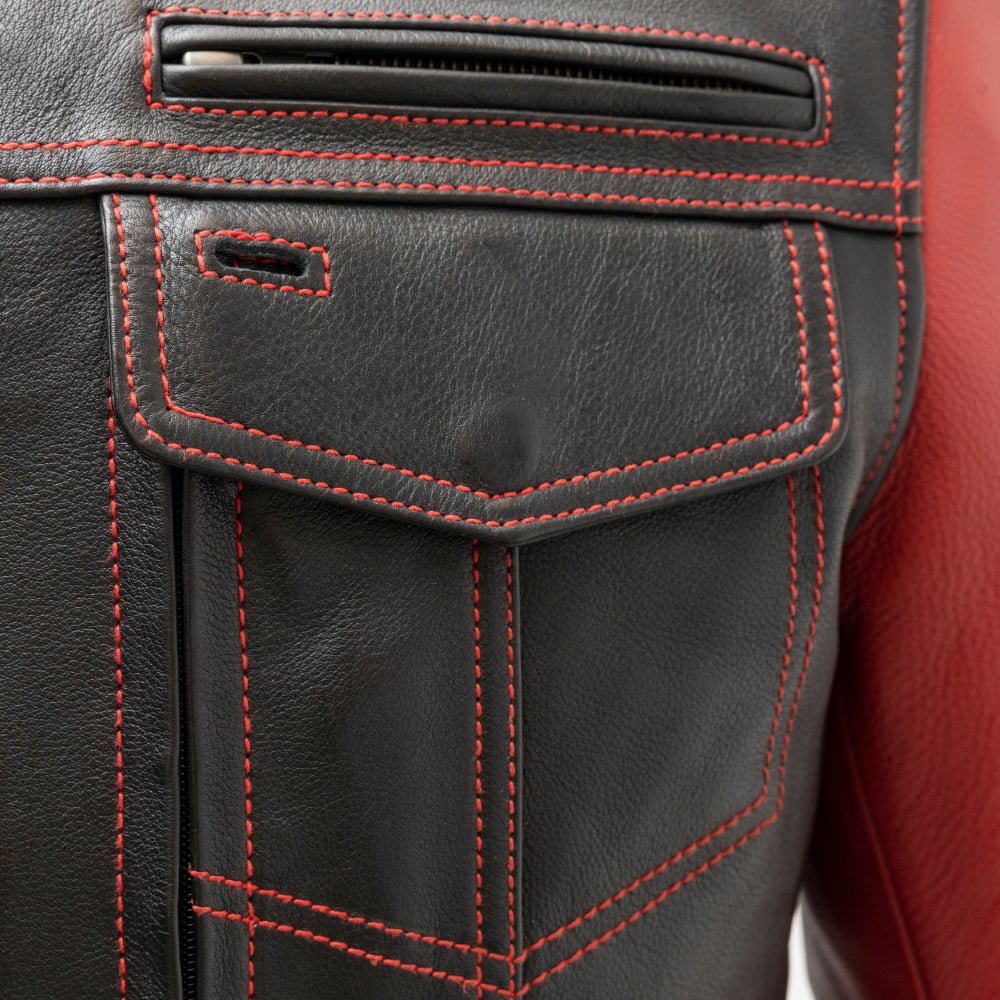 Vincent Men's Cafe Style Leather Jacket Men's Leather Jacket Jackets