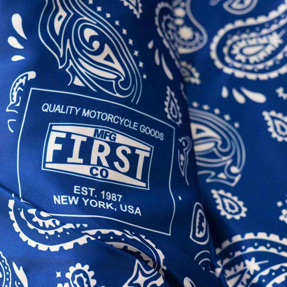 Whaler Blue - Men's Club Style Leather Vest (Limited Edition) Factory Customs First Manufacturing Company