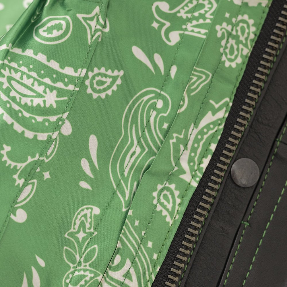 Whaler Green - Men's Club Style Leather Vest (Limited Edition) Factory Customs First Manufacturing Company