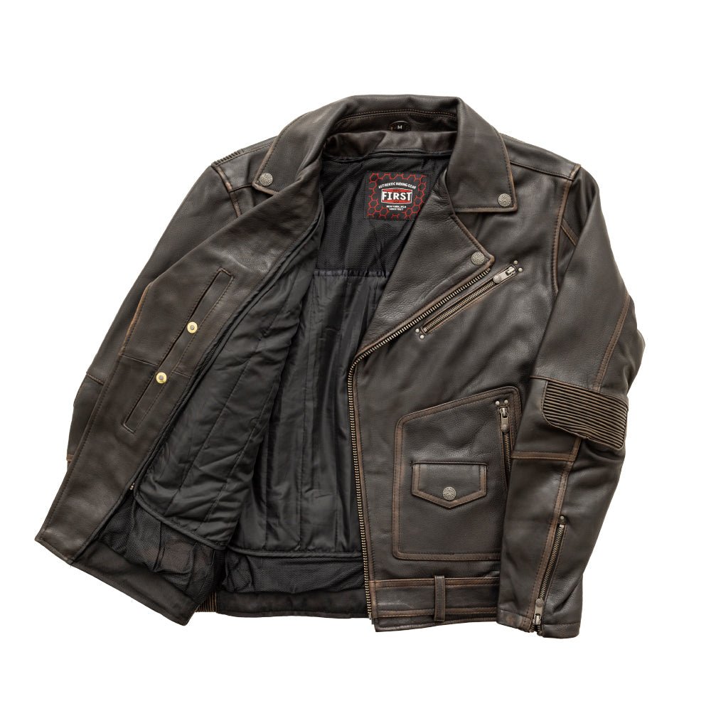 Wrath Men's Motorcycle Leather Jacket Men's Leather Jacket Jackets