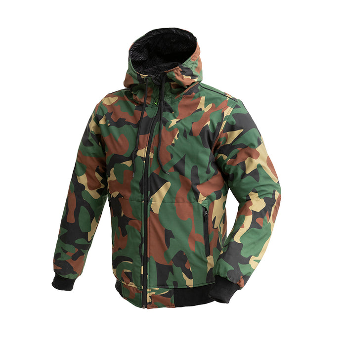 Reign Men's Breathable Rain Jacket with Armor Men's Rain Jacket First Manufacturing Company Green Camo S 