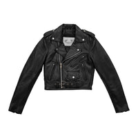 Imogen - Women's Motorcycle Leather Jacket Women's Leather Jacket BH&BR COLLAB XS Black 