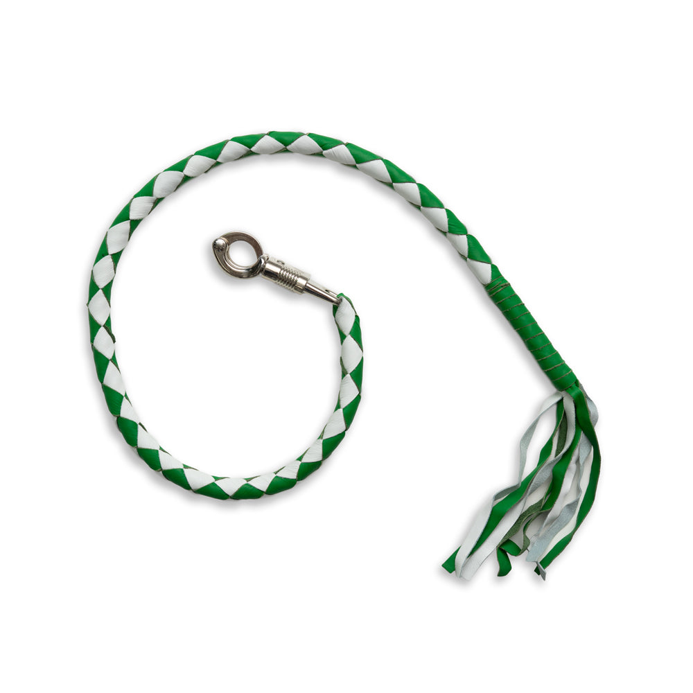 Get Back Whips whips First Manufacturing Company GREEN & WHITE STRD