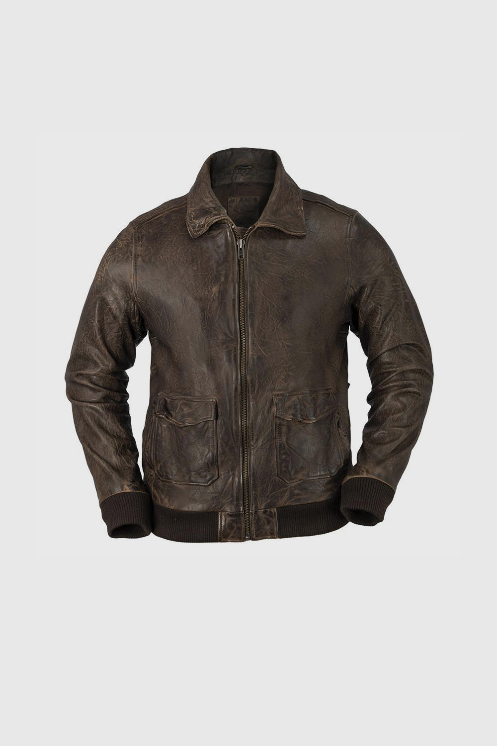 Duke - Men's Bomber Leather Jacket