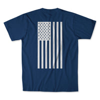 Flag T-Shirt Men's T-Shirt First Manufacturing Company NBLUE S 