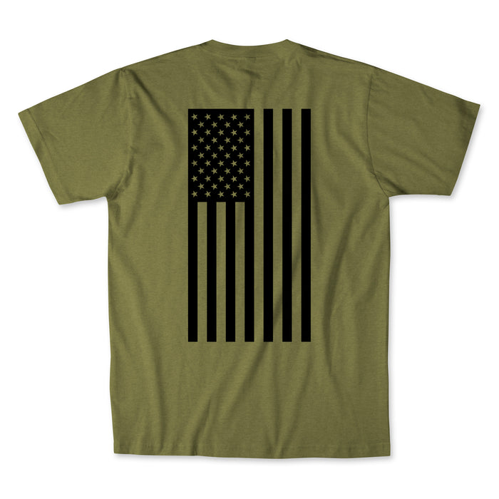 Flag T-Shirt Men's T-Shirt First Manufacturing Company OLVGR S 
