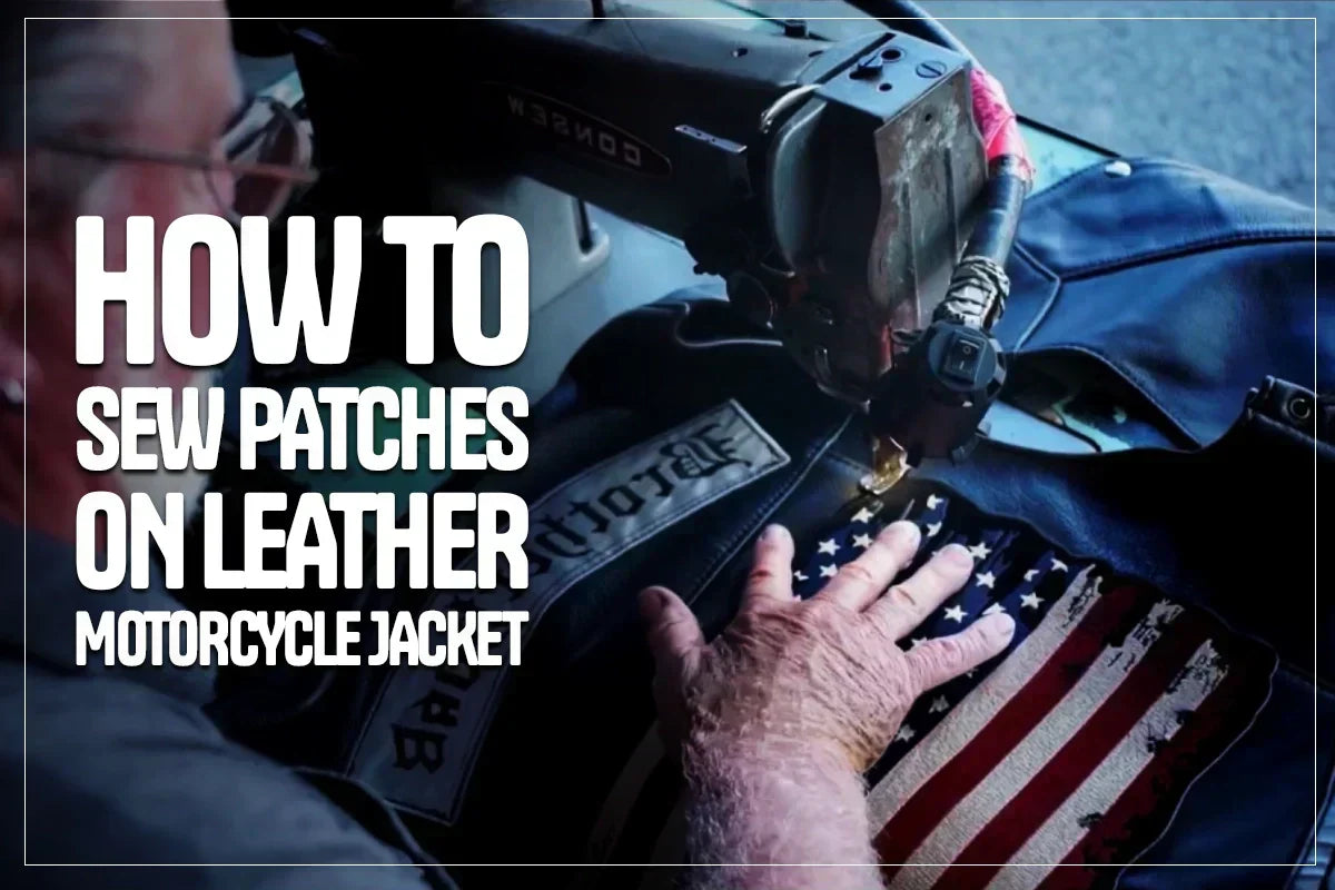 How to Sew Patches on a Leather Motorcycle Jacket