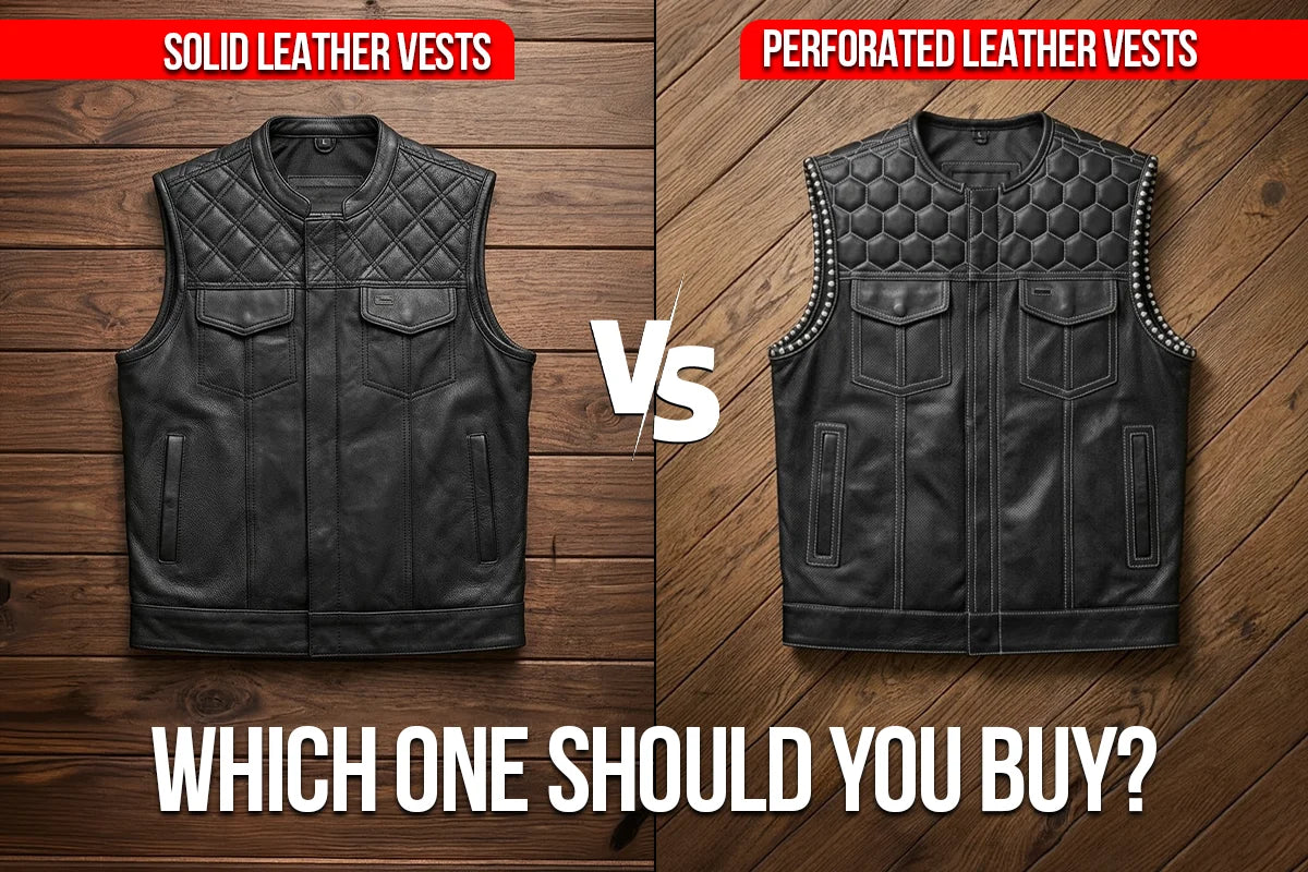 Perforated vs Solid Leather Vests: Which One Should You Buy?