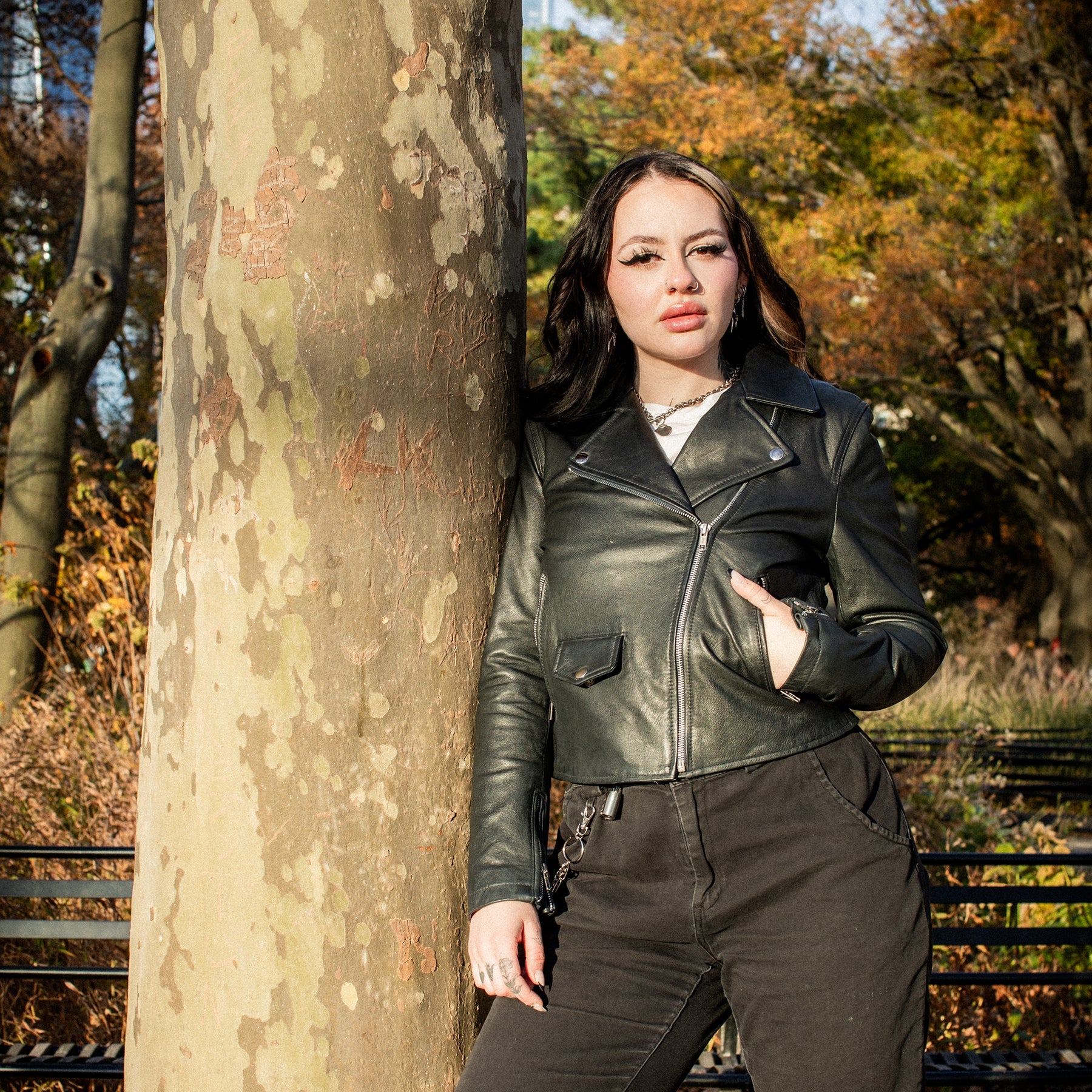 Women's Fashion Leather Jacket