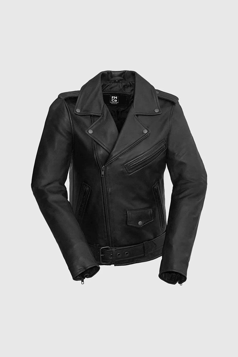 Rebel Fashion Leather Jacket Women's Leather Jacket FMCo Black XS 