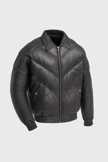 Ezra leather biker jacket best sale