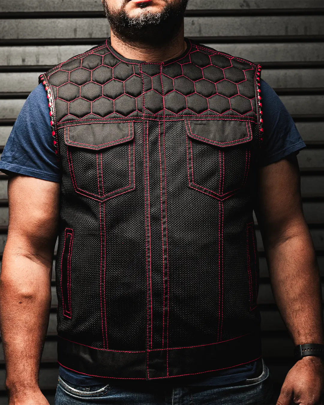 Hornet Moto Mesh Men's Club Style Vest