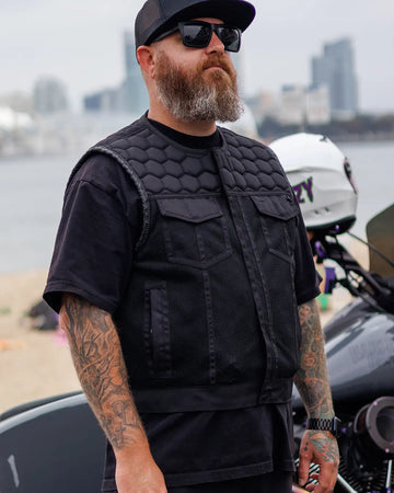 Lowside Hornet Moto Mesh Men's Club Style Vest
