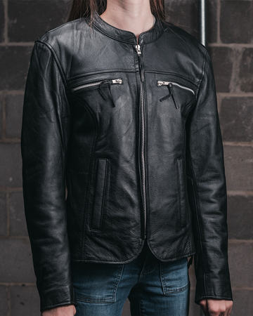 Roxy - Women's Motorcycle Leather Jacket - First MFG Co