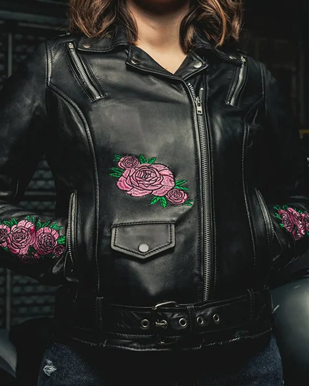 Bloom - Women's Motorcycle Leather Jacket Women's Leather Jacket Jackets