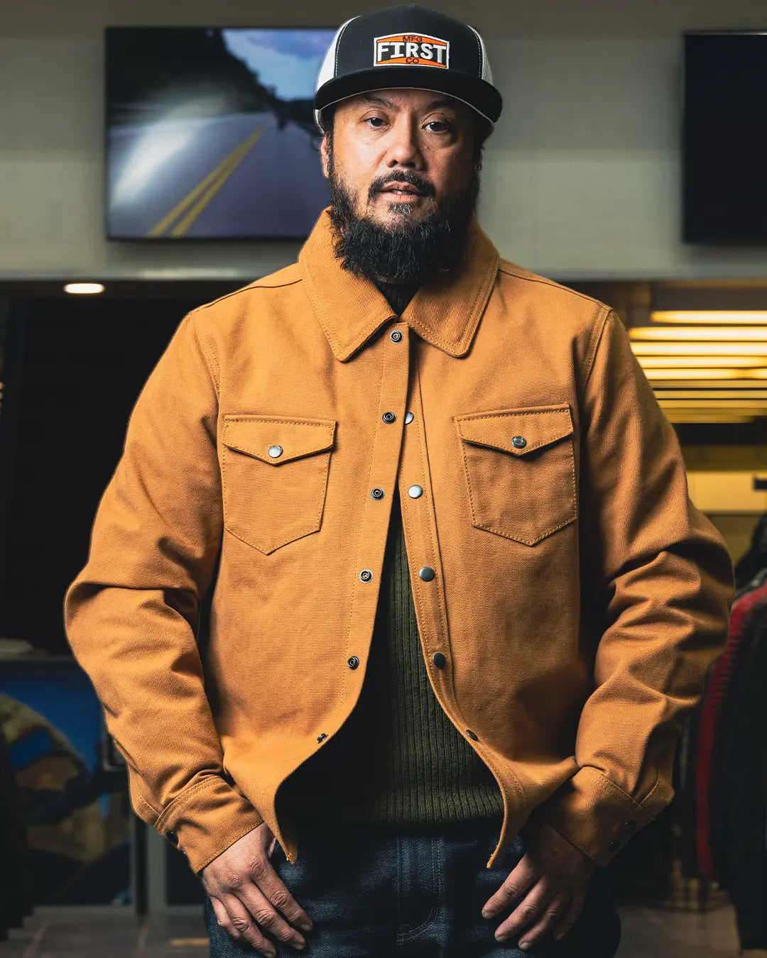 Brawn Men's Motorcycle Canvas Shirt Men's Shirt First Manufacturing Company