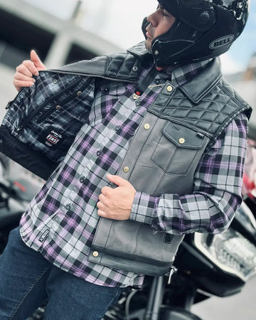 ジャケット・アウター Fuct SSDD Nomad Bike Vest Iron Nomad Men's Leather Vest (Limited Edition)