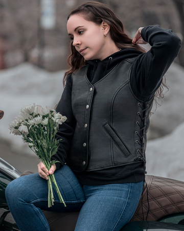 Honey Badger - Women's Motorcycle Leather Vest