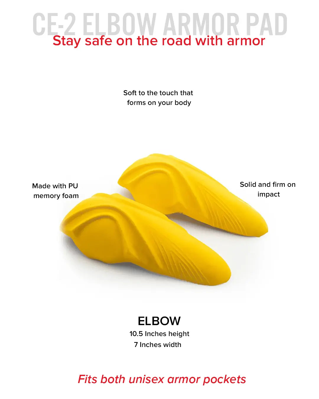 Universal CE-2 Elbow Armor Pads Armor pads Accessories