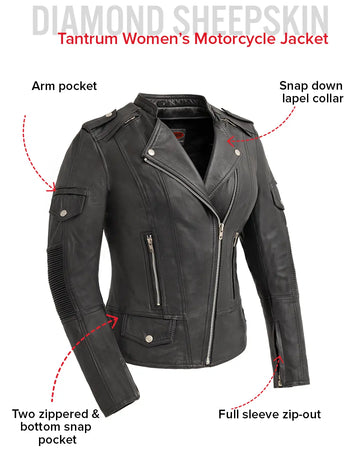 Tantrum Motorcycle Leather Jacket – First MFG Co
