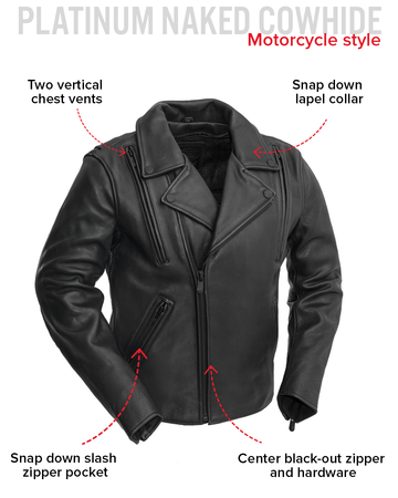 Night Rider Men's Motorcycle Leather Jacket Night Rider Men's Motorcycle Leather Jacket