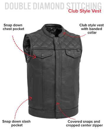 FMCo Men's Signature Leather Vest – First MFG Co