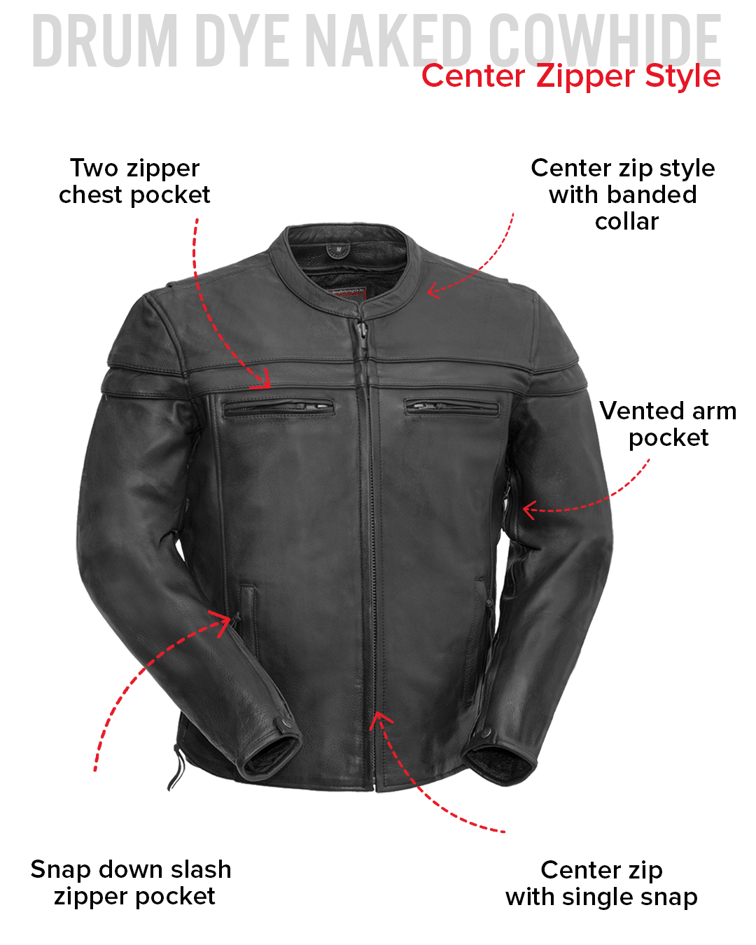 Maverick Men's Motorcycle Leather Jacket Men's Leather Jacket Jackets
