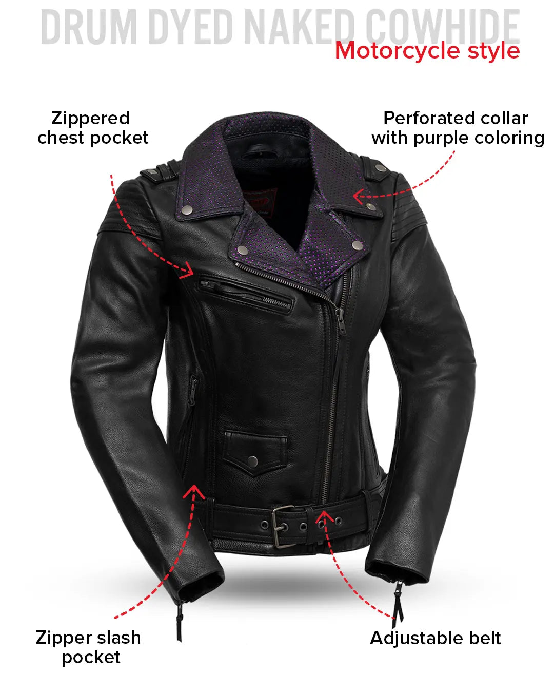 Iris - Women's Motorcycle Leather Jacket Women's Leather Jacket Jackets