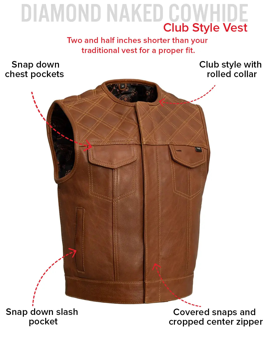 Timber Men's motorcycle leather vest (limited edition) Men's Leather Vest Vests