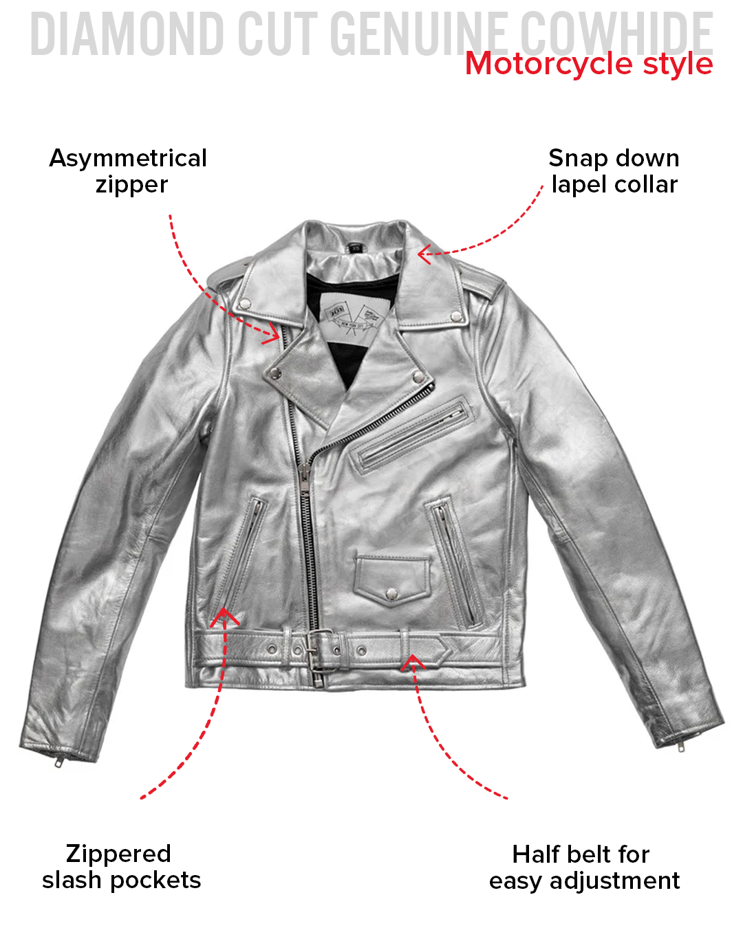 Deirdre - Women's BHBR Motorcycle Leather Jacket Women's Leather Jacket Jackets